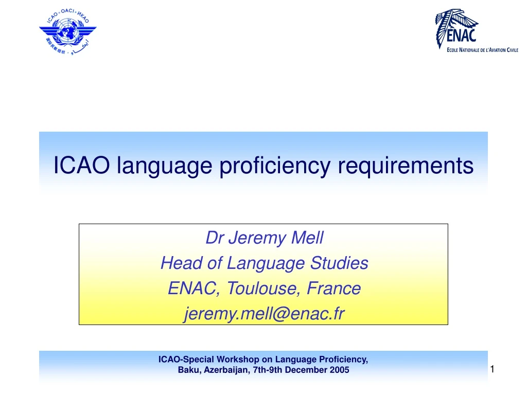 icao language proficiency requirements