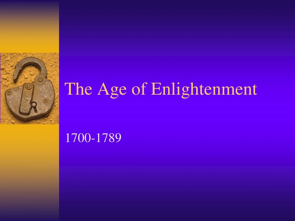 the age of enlightenment