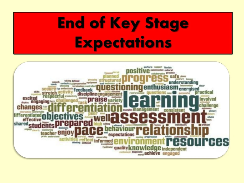 end of key stage expectations