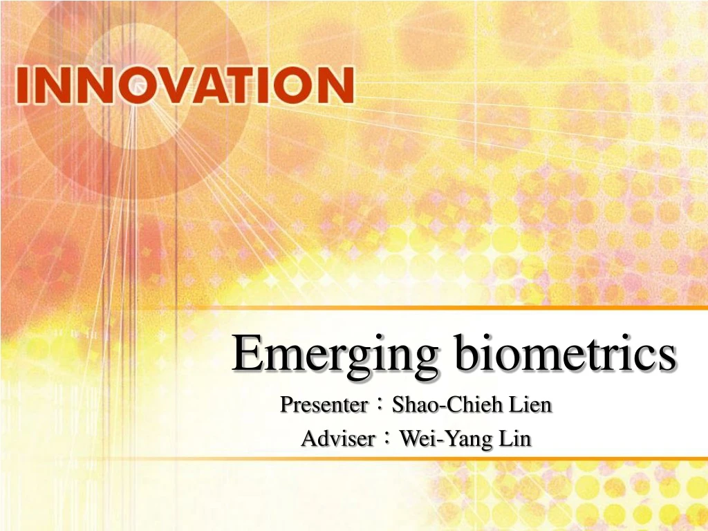 emerging biometrics