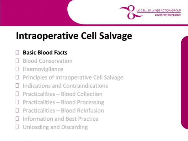 Intraoperative Cell Salvage