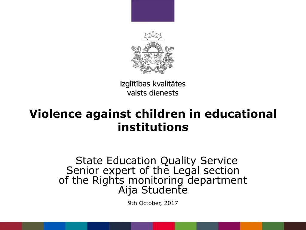 violence against children in educational institutions