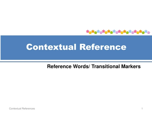 Contextual Reference