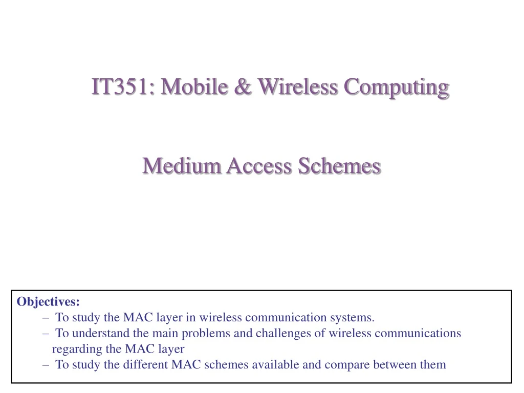 it351 mobile wireless computing