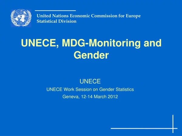 UNECE, MDG-Monitoring and Gender