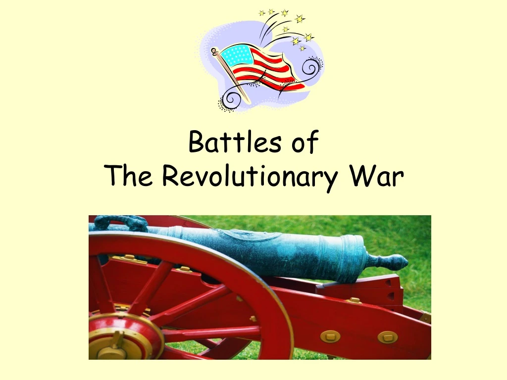 battles of the revolutionary war