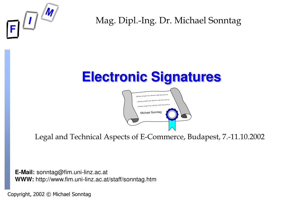 electronic signatures