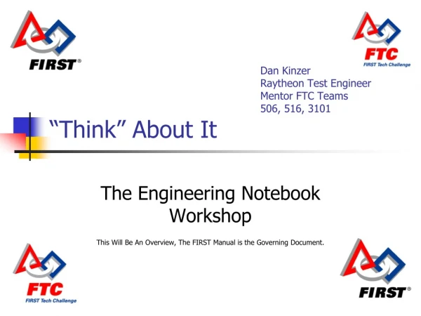 The Engineering Notebook Workshop