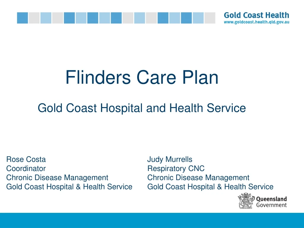 flinders care plan gold coast hospital and health