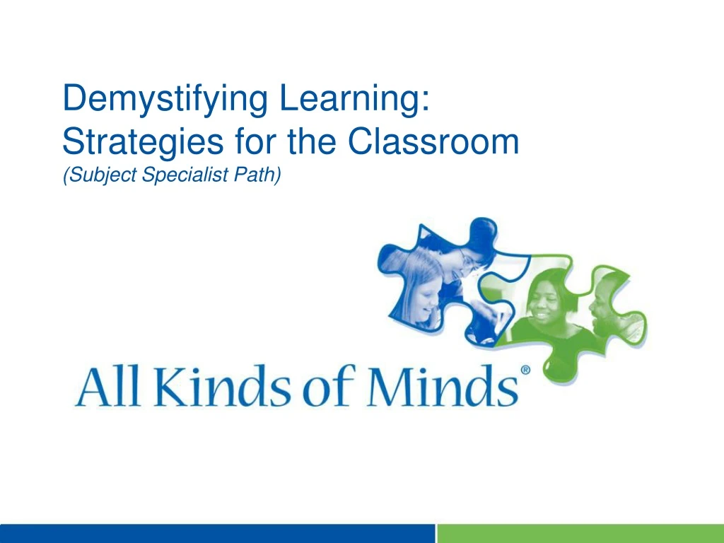 demystifying learning strategies