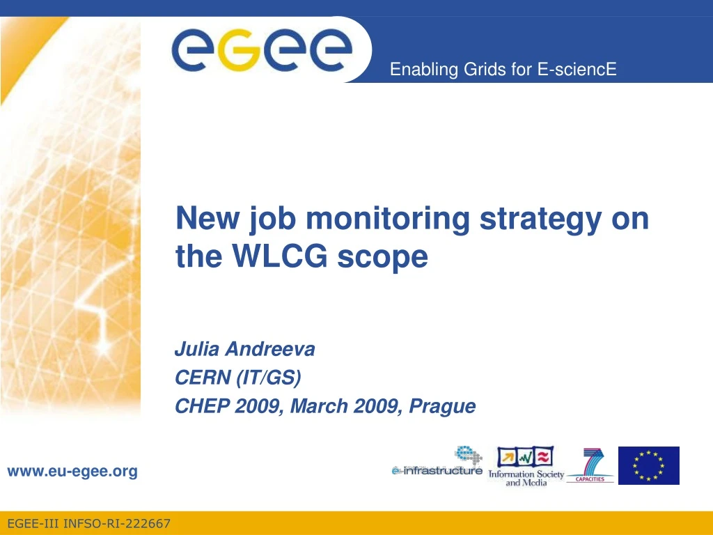 new job monitoring strategy on the wlcg scope
