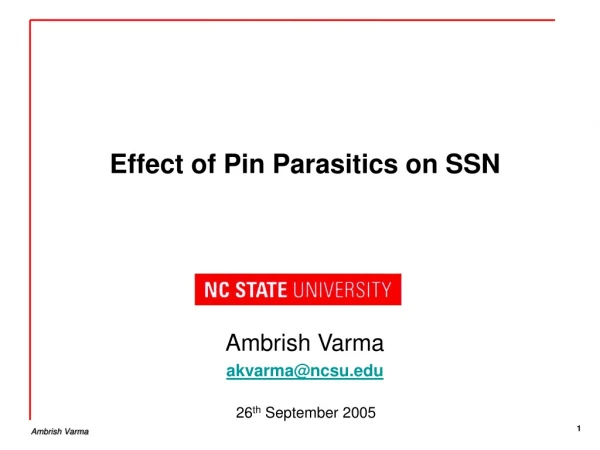 Effect of Pin Parasitics on SSN