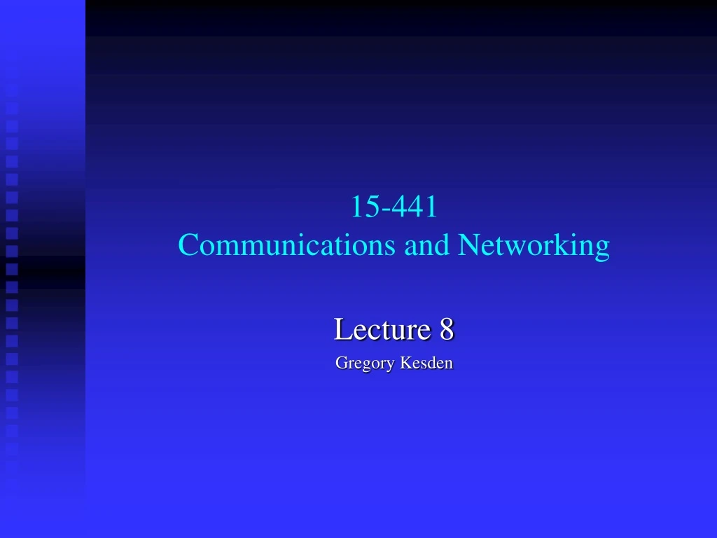 15 441 communications and networking