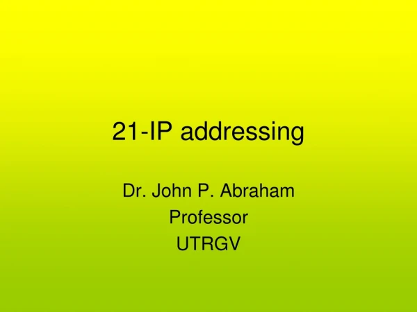 21-IP addressing