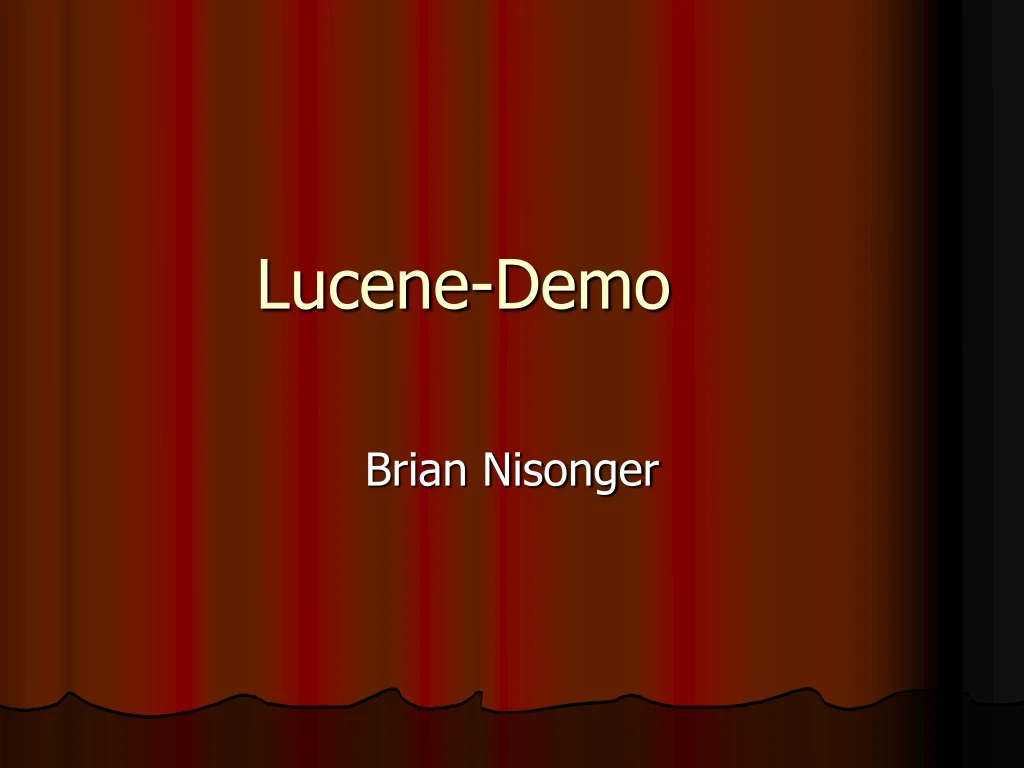 lucene demo