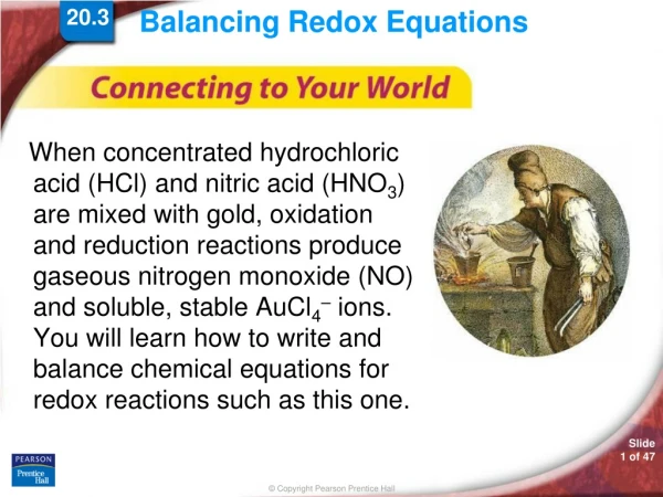 Balancing Redox Equations