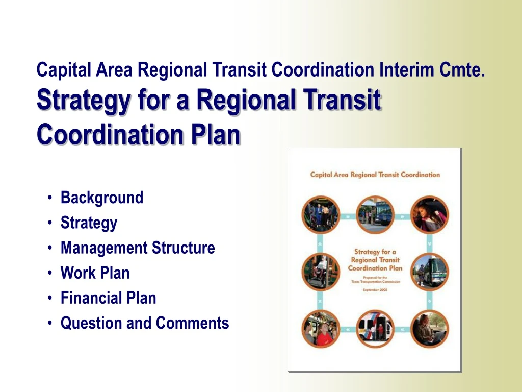 capital area regional transit coordination