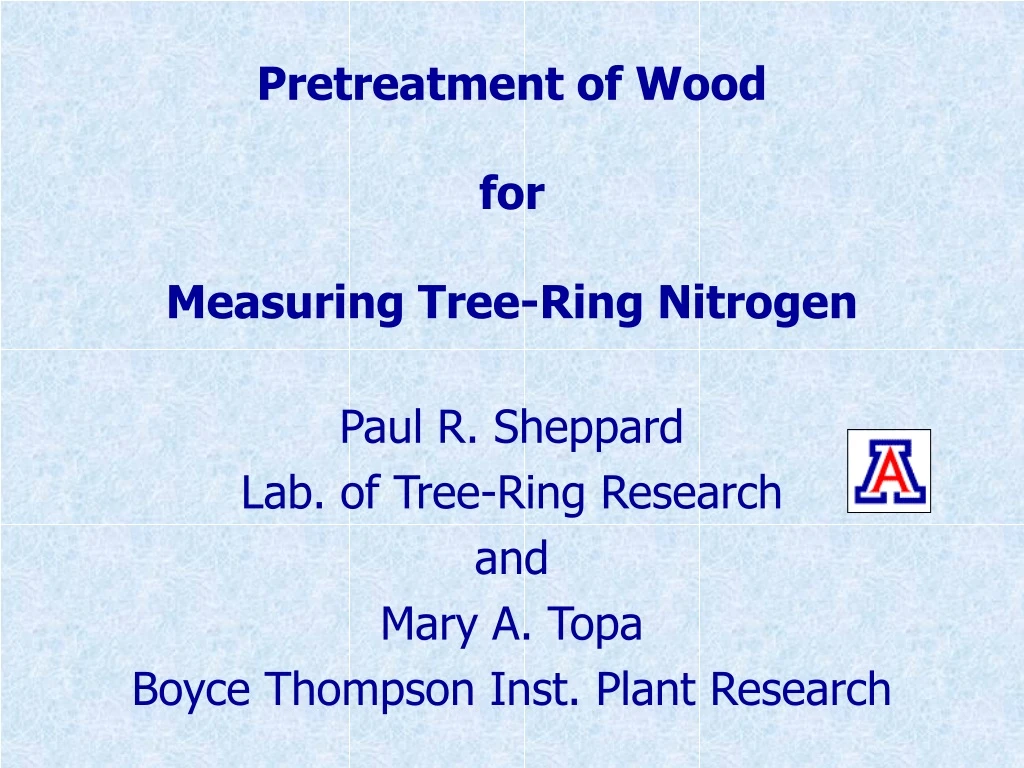 pretreatment of wood for measuring tree ring nitrogen