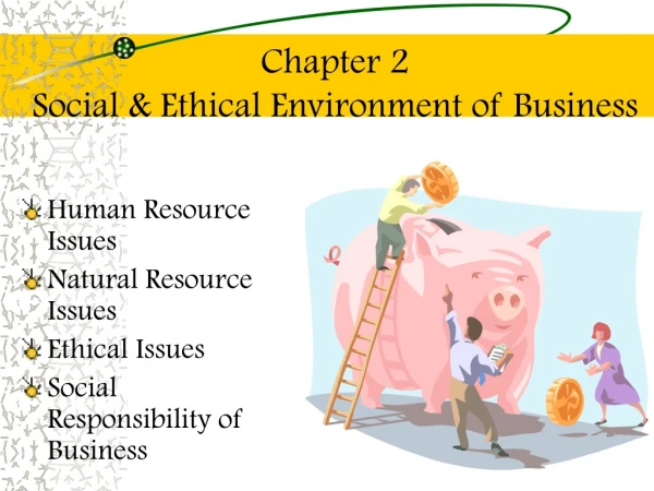 Chapter 2 Social &amp; Ethical Environment of Business