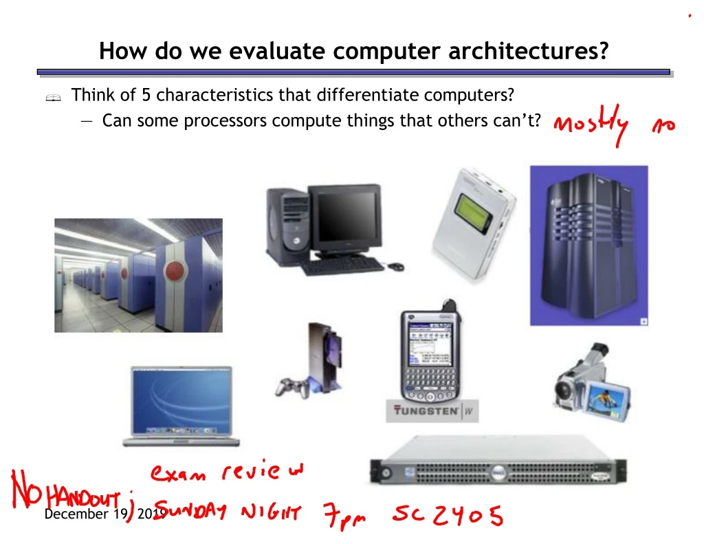 how do we evaluate computer architectures