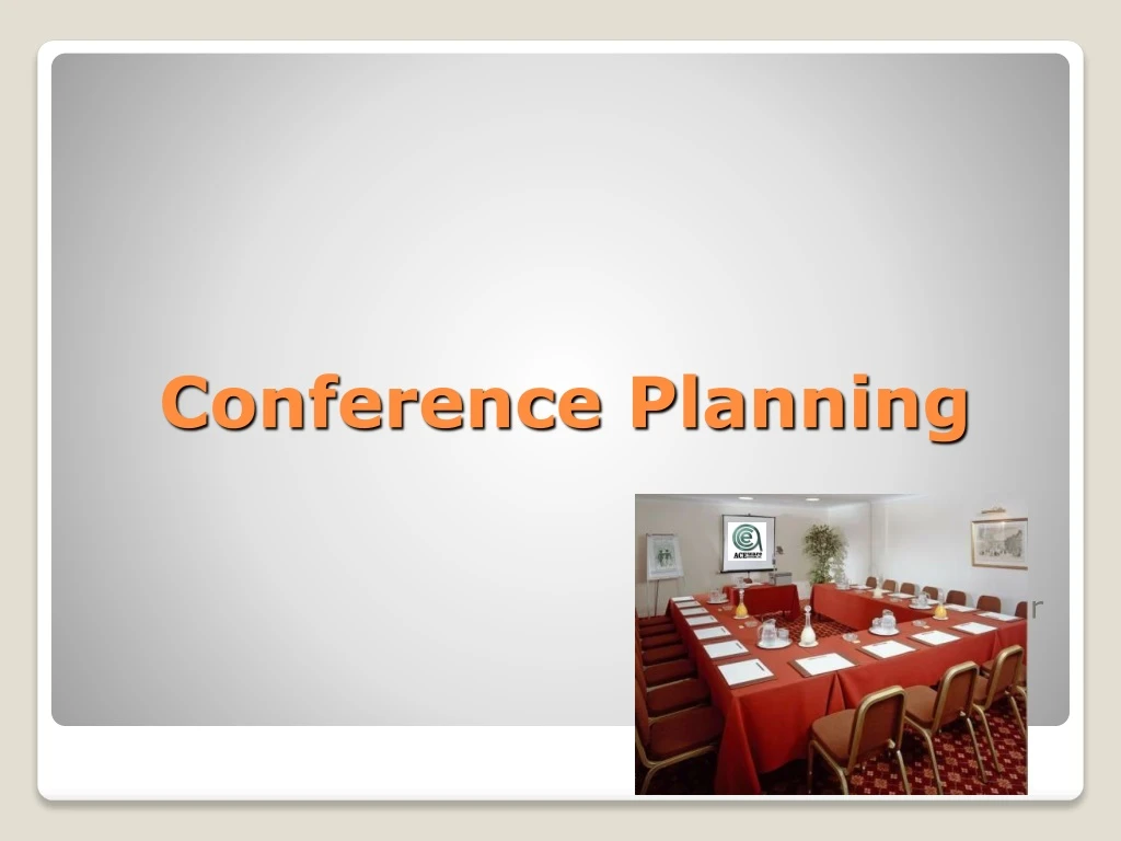 conference planning