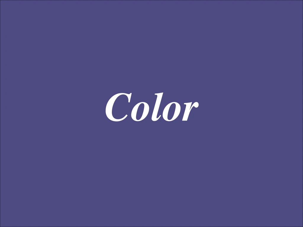 color