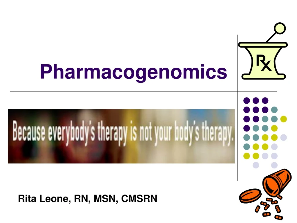 pharmacogenomics