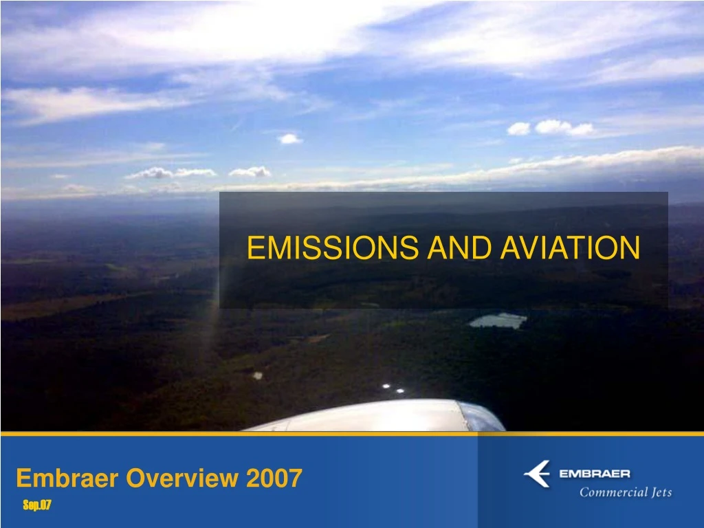 embraer overview 2007