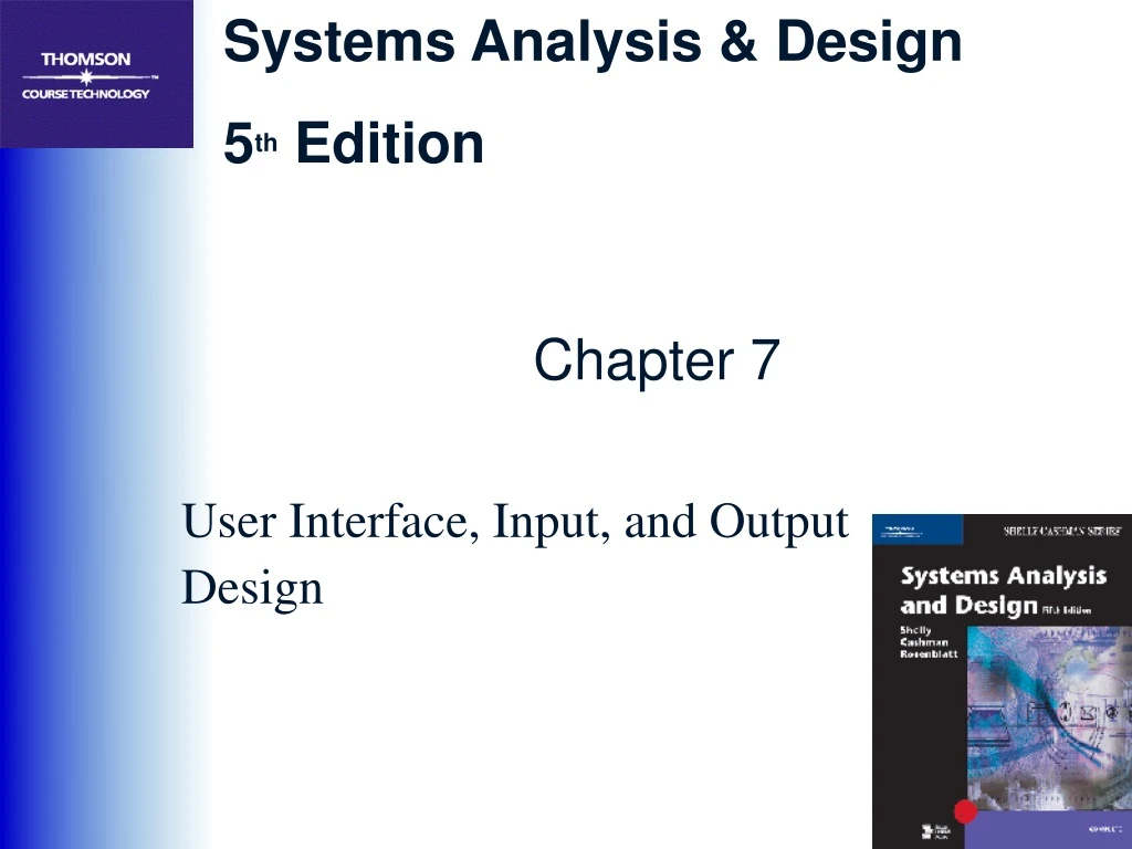 user interface input and output design