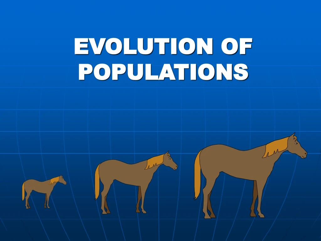 evolution of populations