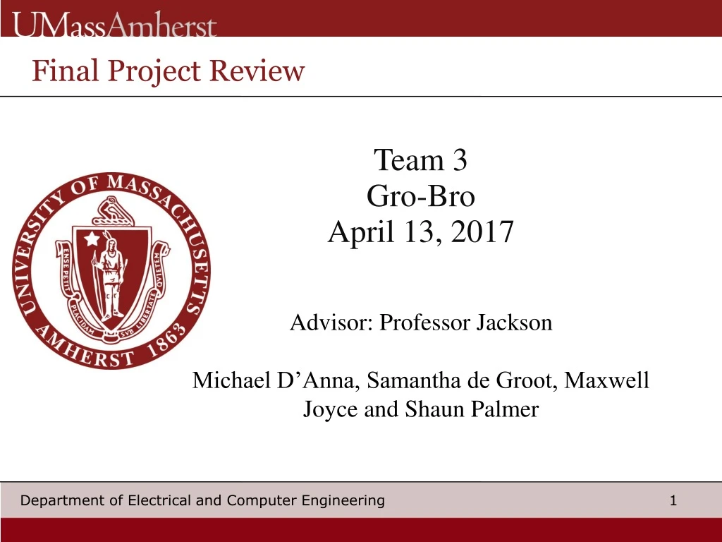 final project review