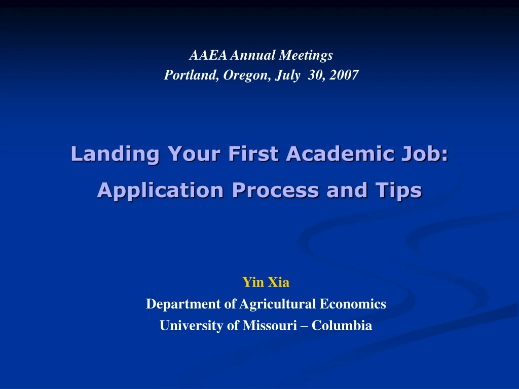 landing your first academic job application process and tips