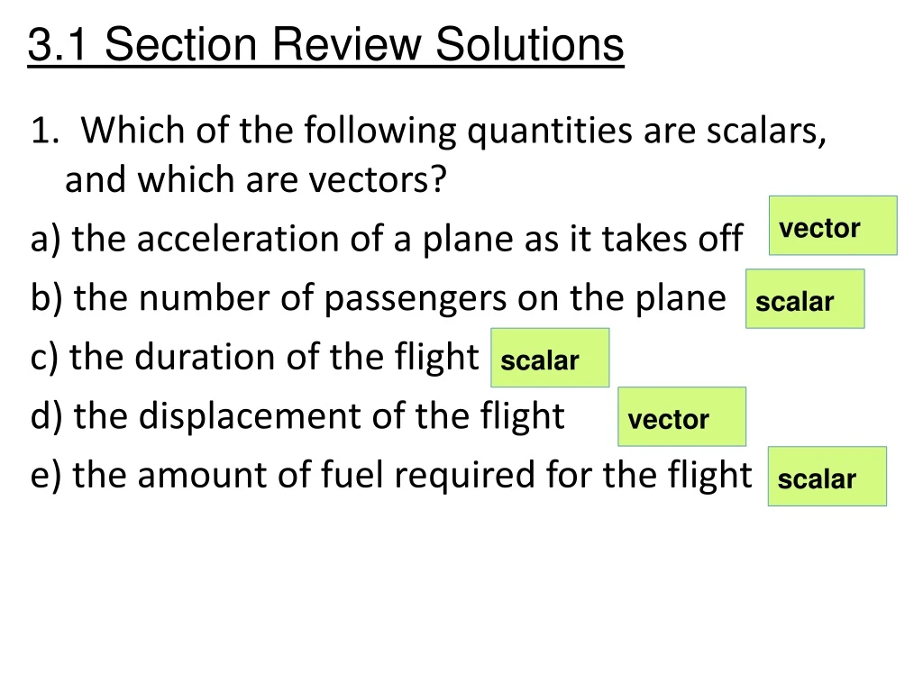 3 1 section review solutions
