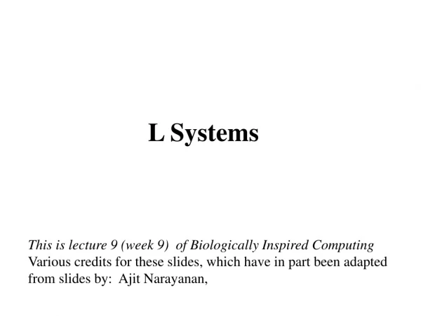 L Systems