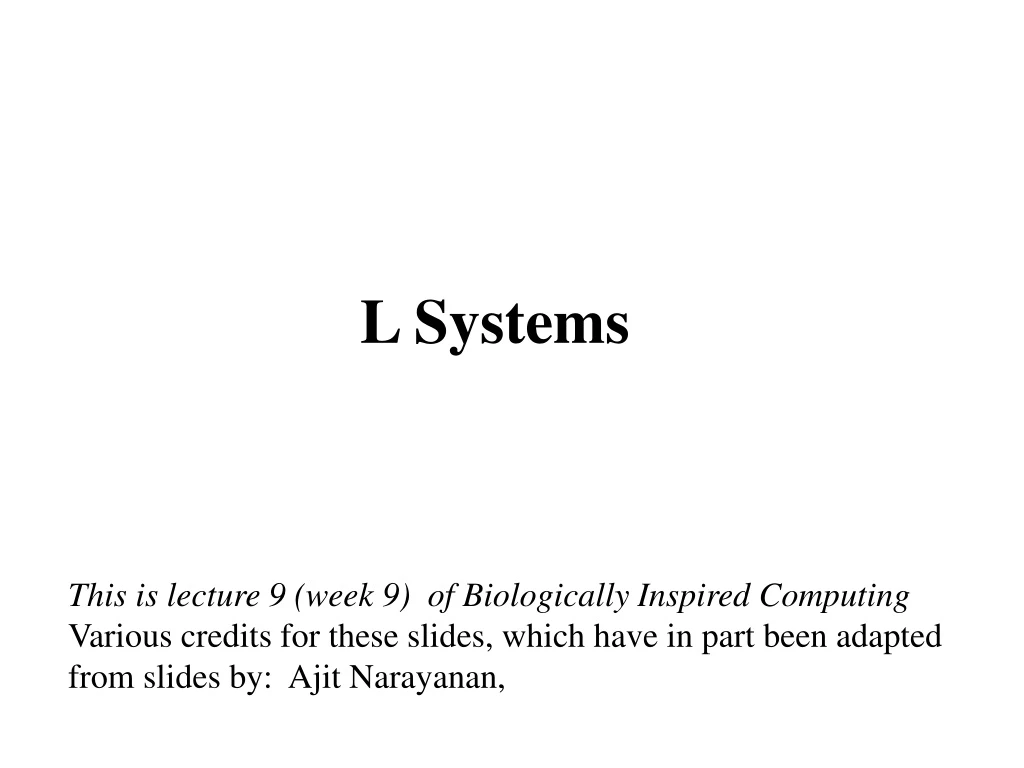 l systems