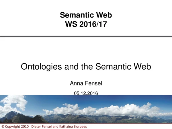 Semantic Web WS 2016/17