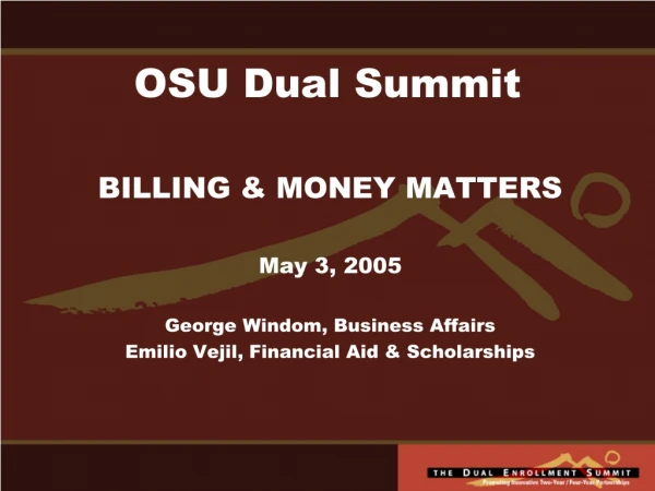 OSU Dual Summit