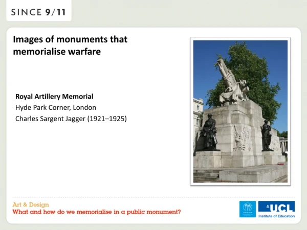 Royal Artillery Memorial  Hyde Park Corner, London  Charles Sargent Jagger (1921–1925)