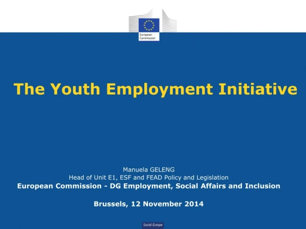 The Youth Employment Initiative