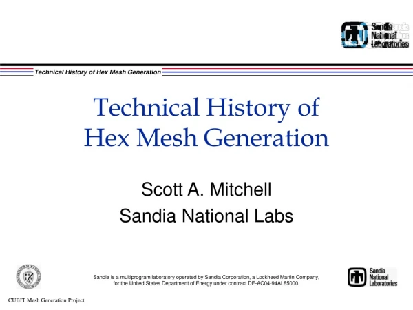 Technical History of  Hex Mesh Generation