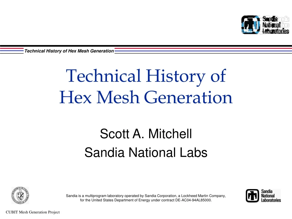 technical history of hex mesh generation