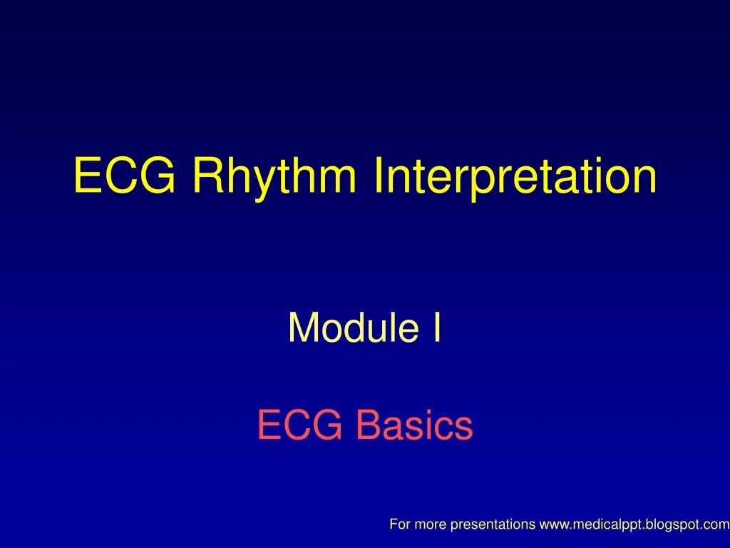 ecg rhythm interpretation