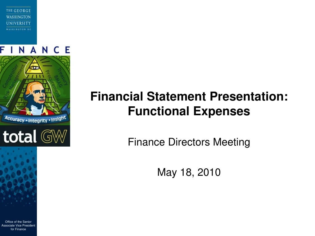 financial statement presentation functional expenses