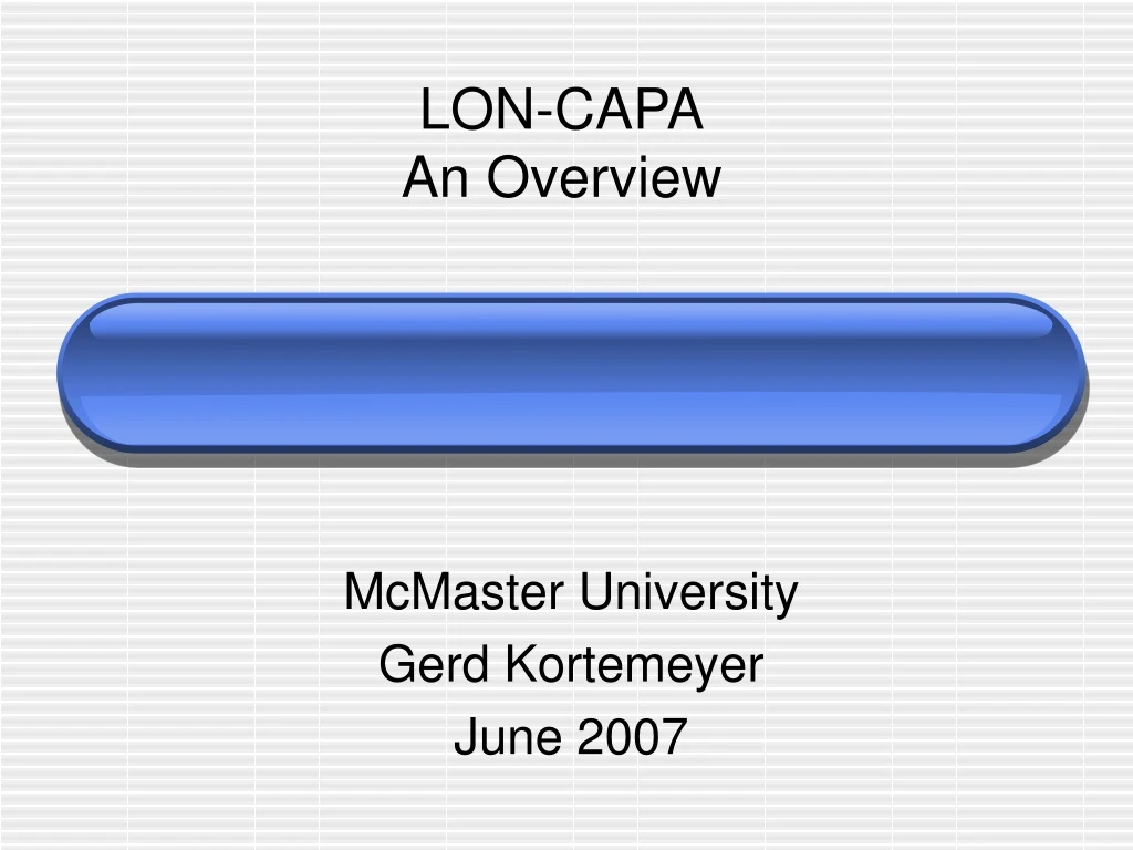 lon capa an overview