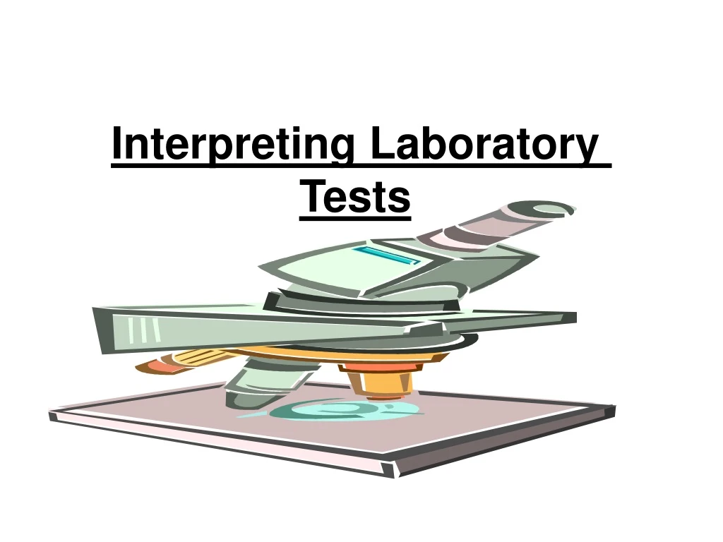 interpreting laboratory tests