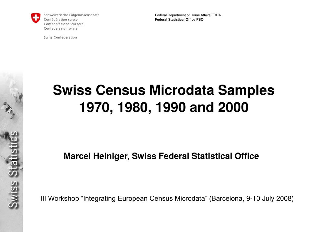 swiss census microdata samples 1970 1980 1990 and 2000