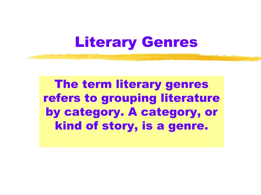 literary genres