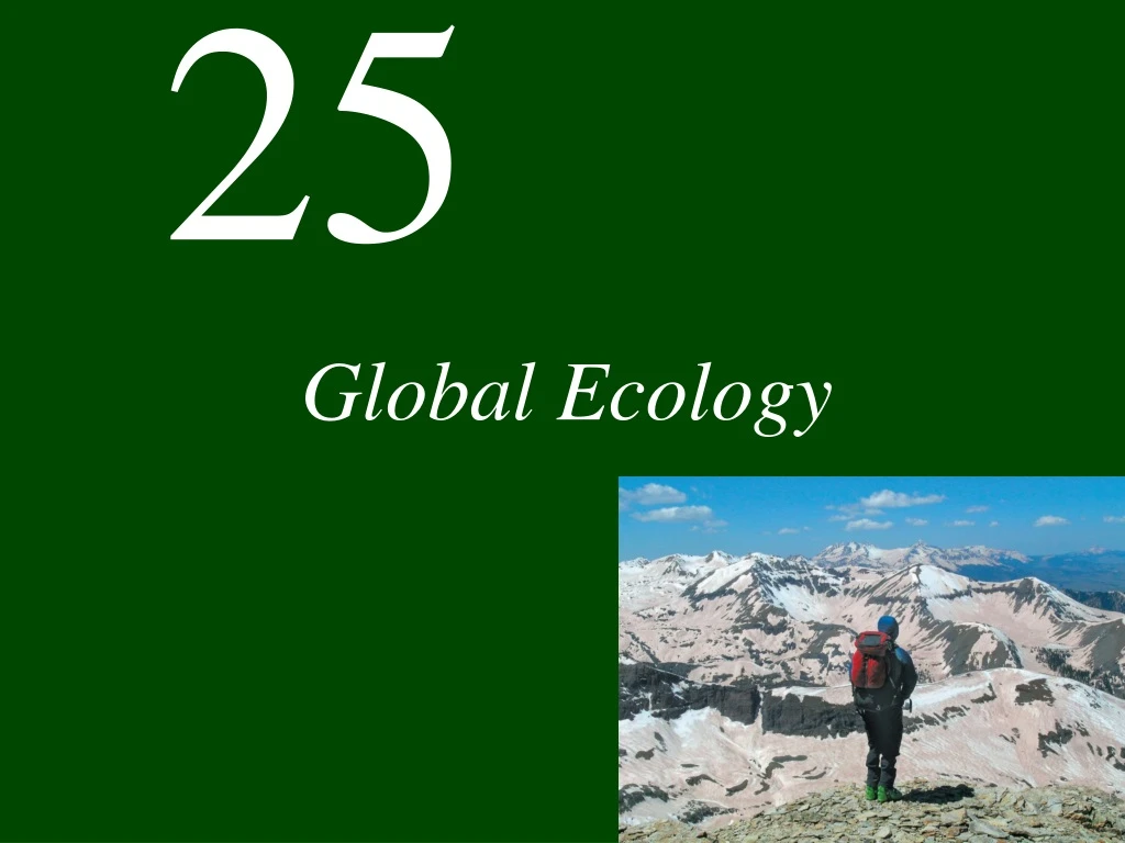 global ecology