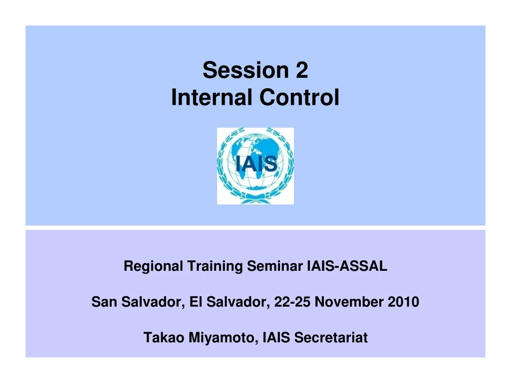 session 2 internal control