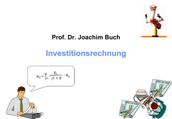 Prof. Dr. Joachim Buch Investitionsrechnung